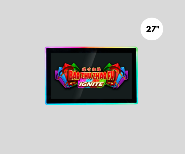 Double 27 inch Kiosk Aristocrat Gaming LED PCAP Acrylic Light Touch screen Monitor
