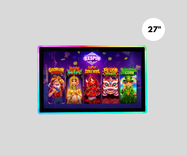 27 inch Commercial LED Capacitive Acrylic Light Bezel Gaming Touch screen Display