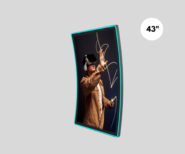 43 inch Commercial C Curved Marquee Led Capacitive Gaming Touch Screen Display